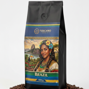 kavrulmuş nitelikli brezilya kahve çekirdeği 1000 gr.