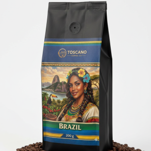 kavrulmuş nitelikli brezilya kahve çekirdeği 200 gr.