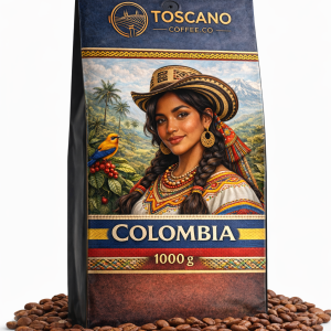 kavrulmuş kolombiya kahve çekirdeği 1000 gr.